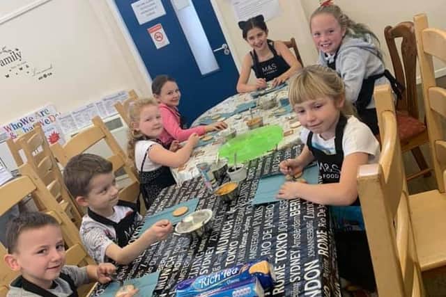 Youngsters at the Kilmarnock Road family centre in Hartlepool which is supported by M&S at Anchor Retail Park.