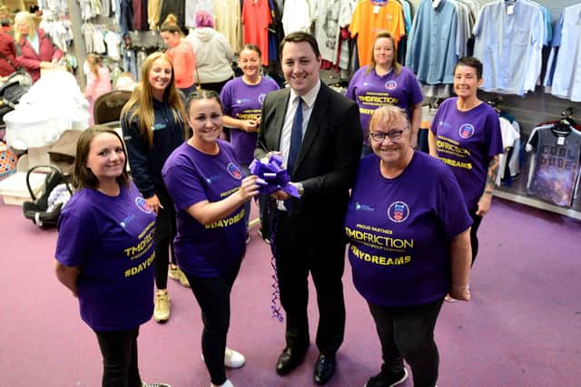 The launch of The Extra Mile charity shop in Middleton Grange Shopping Centre last year.