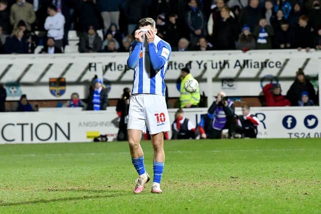 Hartlepool United have struggled for form since their EFL Trophy semi-final defeat to Rotherham United. Picture by FRANK REID