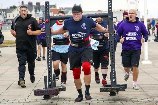 Northern Strength Performance, who did a 5 km Miles for Men run with a 200 kg yoke.
