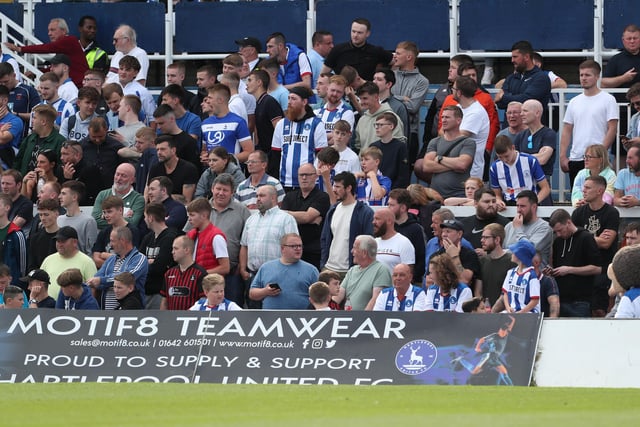 Over 4,500 supporters turned out for Hartlepool United's first home game of the season against AFC Wimbledon. (Credit: Mark Fletcher | MI News)