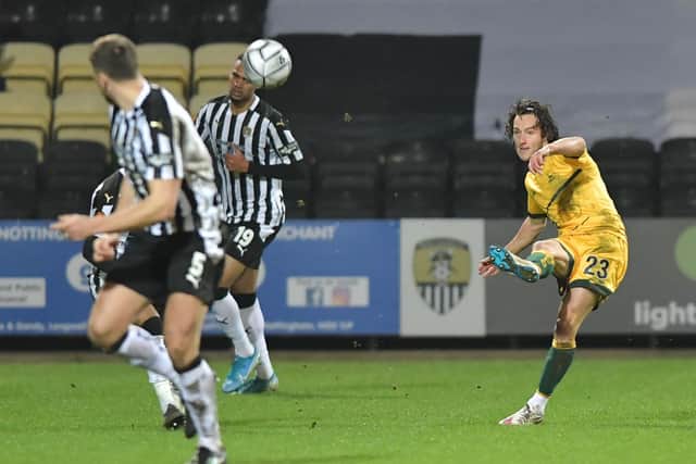 Jamie Sterry in action against Notts County.