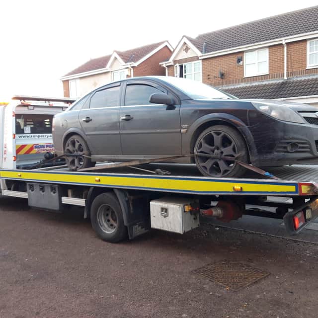 The vehicle was seized during a police patrol in the Headland area on Wednesday, January 19./Photo: Hartlepool Neighbourhood Police Team