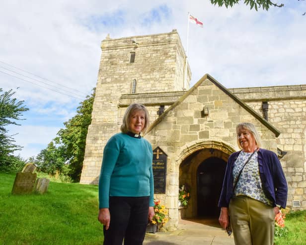 Reverend Janet Burbury (left) and local resident and eco team member, Hilary Squire.