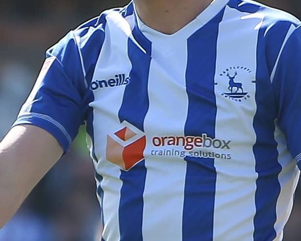 Hartlepool United announce new kit supplier for 2022/23 campaign. (Credit: Michael Driver | MI News)