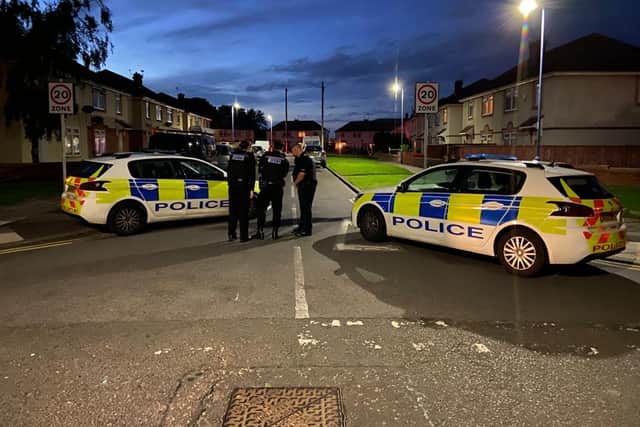 Pictures from the scene of a police incident on Kipling Road, Hartlepool
