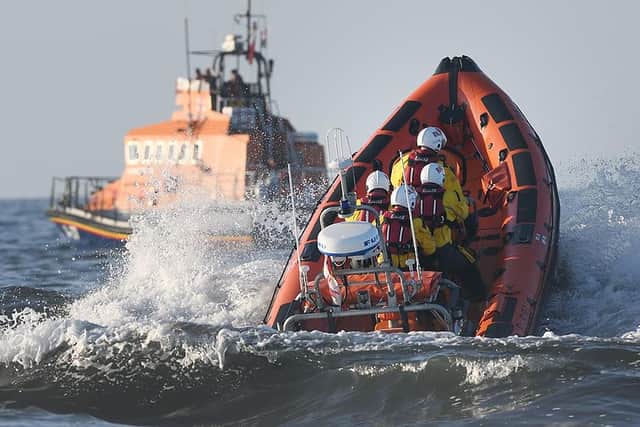 Hartlepool RNLI during the summer search for missing Matthew Sherrington.