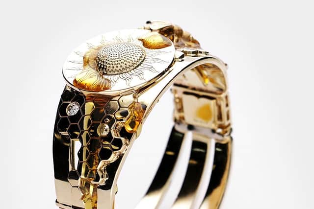 Mark Lloyd's bespoke Bee Bangle made for a special client.