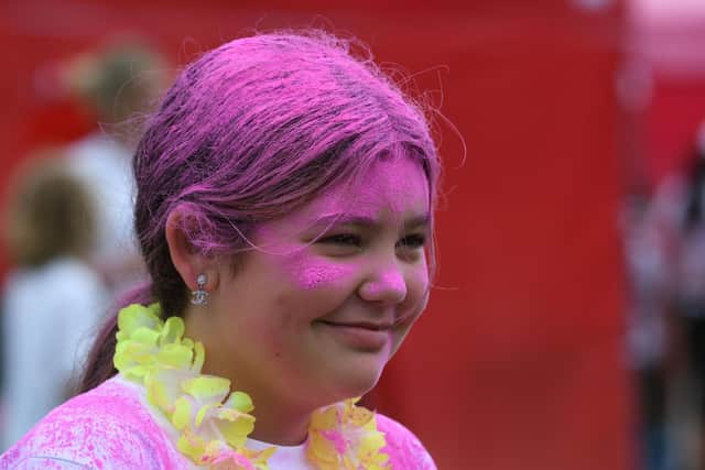 The colour run saw nearly 200 people take part.