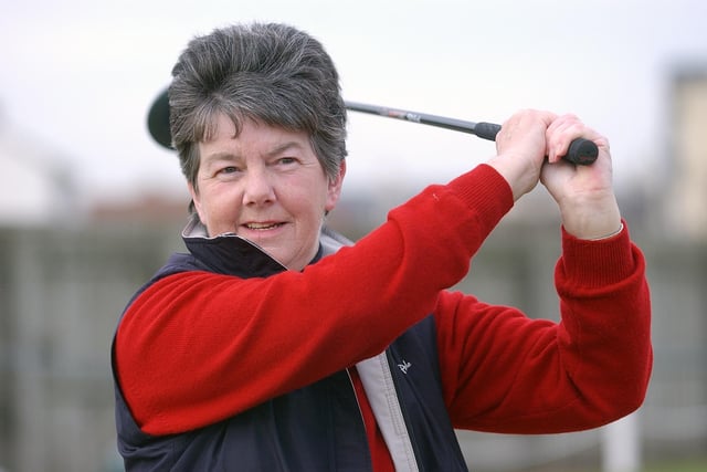 Mary Common, female captain at Seaton Carew Golf Club in 2006.
