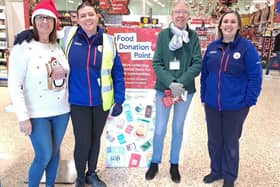 Hartlepool Foodbank volunteers and Tesco Extra staff teamed up for the Winter Collection.