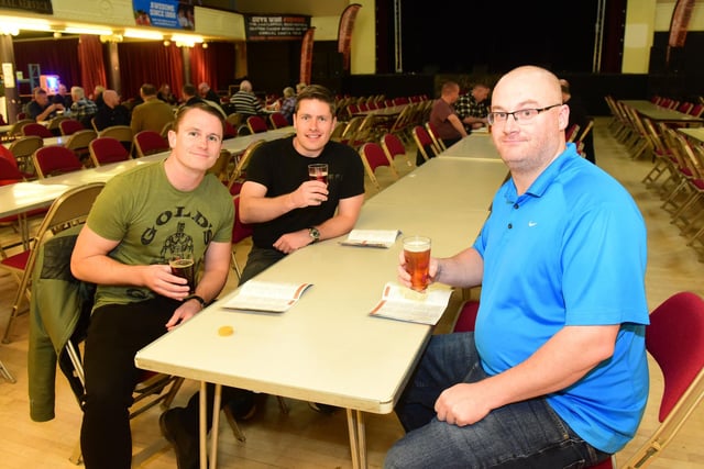 Left to right: Richard McKie, Martin McKie and Craig Millard of Hartlepool.