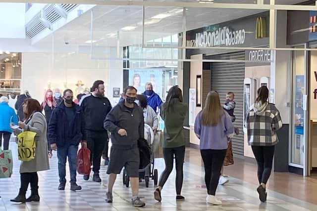 The incident took place on a busy first full day for the shopping centre following the easing of lockdown.