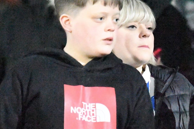 This young fan can't have been too impressed as his side shipped six second half goals.