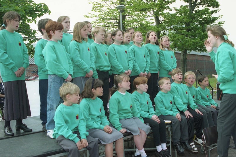 Sunderland North Junior Choir was singing at the City Challenge Jobs and Training Fair in 1994. Were you in it?
