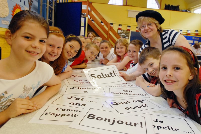 French day at Hedworth Lane Primary 14 years ago. Can you spot someone you know?