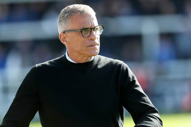 Interim manager Keith Curle took charge of his first game for Hartlepool United against Gillingham. (Credit: Mark Fletcher | MI News)