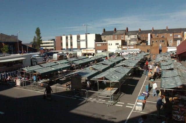 The site of Hartlepool's outdoor market.