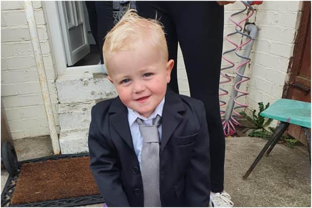 Archie Rickerby's parents think he is a dead ringer for the Prime Minister with his bright blonde hair.