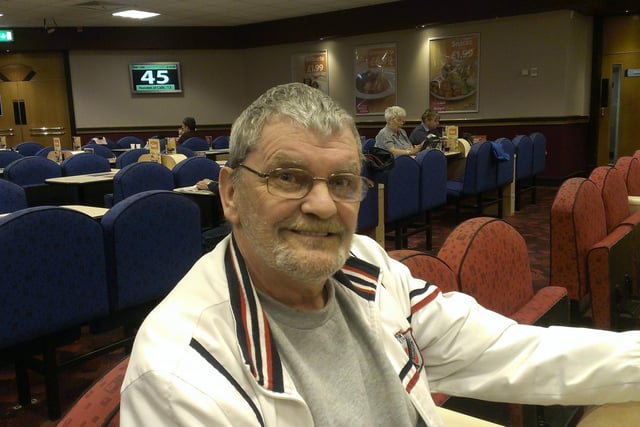 Michael Cashmore enjoys a game of bingo in 2014.