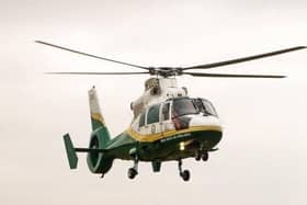 The Great North Air Ambulance Service was called to Blackhall Colliery yesterday