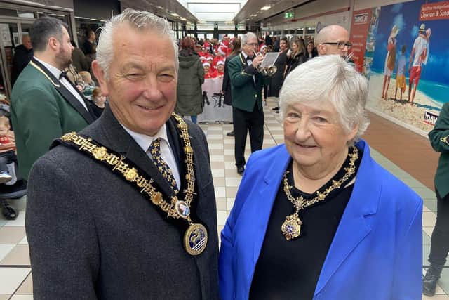 Ceremonial Mayor of Hartlepool, Councillor Brian Cowie, and Mayoress, Councillor Veronica Nicholson.