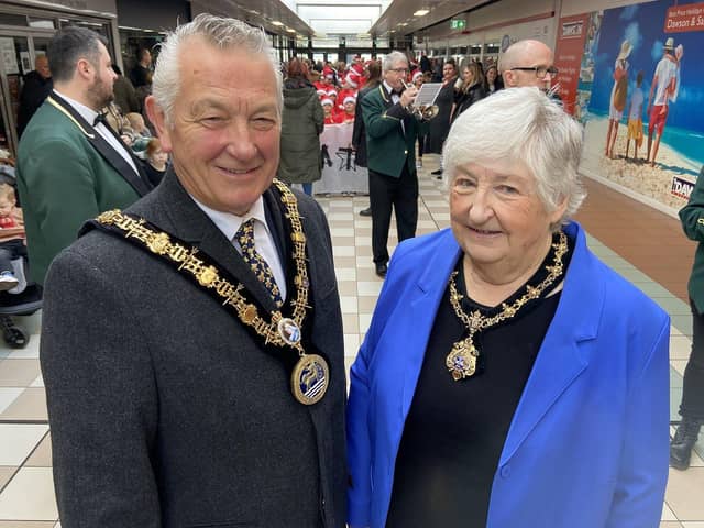 Ceremonial Mayor of Hartlepool, Councillor Brian Cowie, and Mayoress, Councillor Veronica Nicholson.