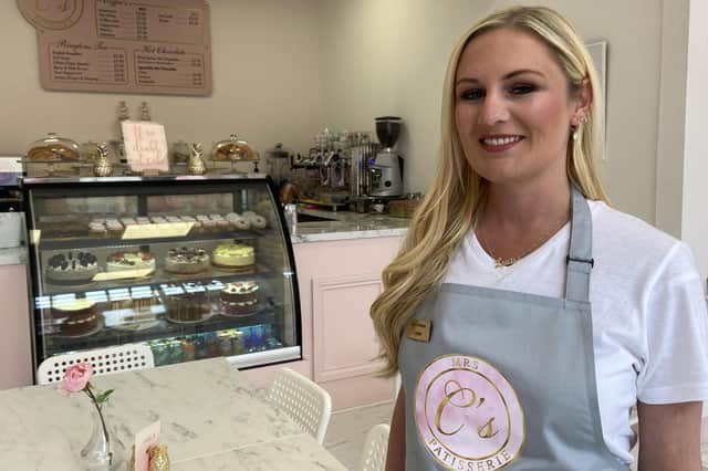 Louise Carr at Mrs C's Patisserie, Church Street. Picture by FRANK REID
