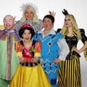 The cast of Snow White and the Seven Dwarfs.