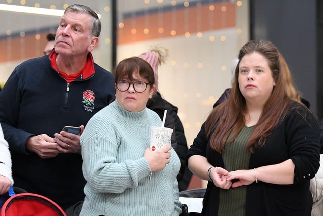 Onlookers wait for then arrival of Santa at Middleton Grange Shopping Centre. Picture by FRANK REID