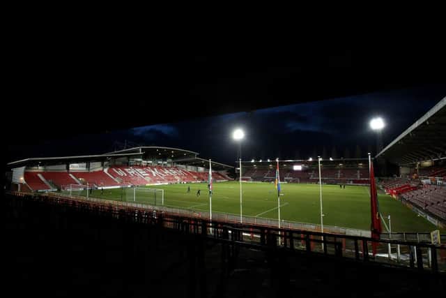The Racecourse Ground, Wrexham. (Photo by Lewis Storey/Getty Images)