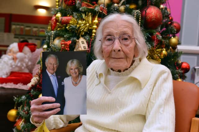 Maisie Rymer celebrates her 105th birthday.