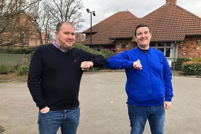 From left, independent councillors Darren Price and Stephen Picton are supportive of the idea of forming a coalition-run council with the Conservatives.