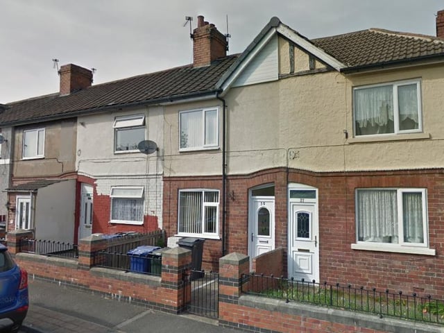 This two bedroom terrace sold for £37,000 in May.