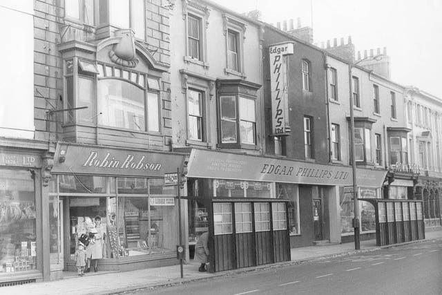 Church Street shops Robin Robson and Edgar Phillips pictured in the 1960s. Remember them?