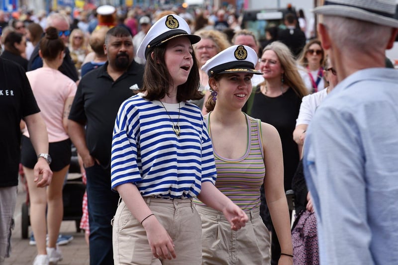 Members of the public enjoying the Tall Ships Races on Friday. Picture by BERNADETTE MALCOLMSON.