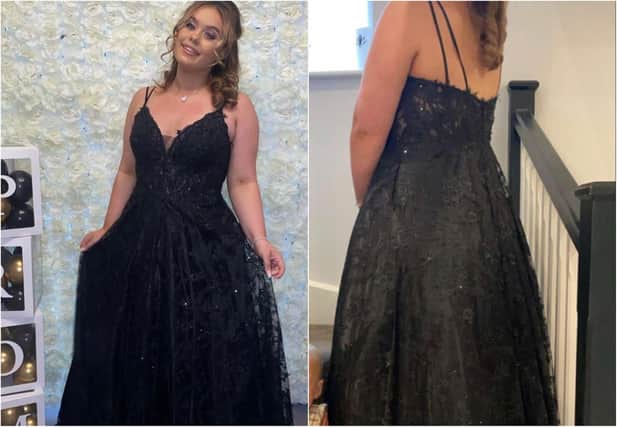 Georgia is looking to give her prom dress away.