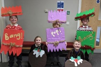 Grange Primary School pupils during their Christmas production.