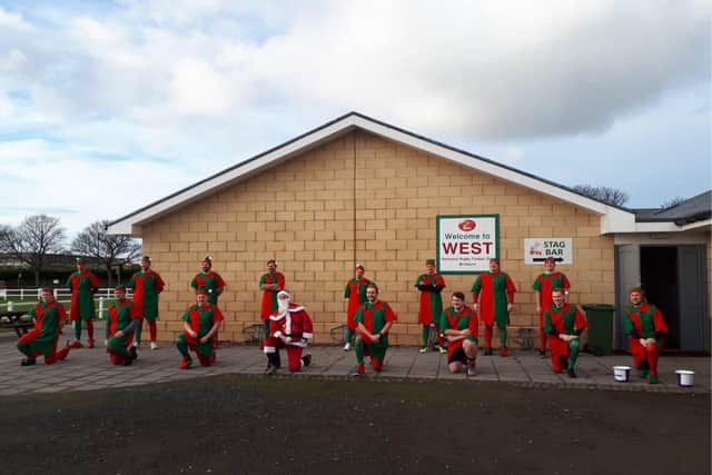 West Hartlepool Rugby Club held a sponsored run dressed as Santa, elves and reindeer on December 5 and raised over £6,000 for the hospice.