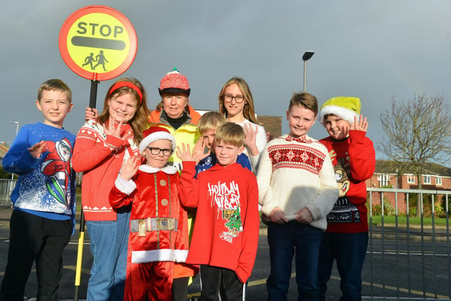 Fens Primary School lollipop lady, Christine Bassett, retires after nearly 30 years in 2022.
