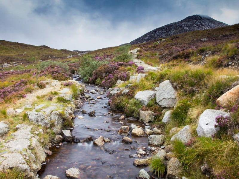 One of four Corbetts on the Isle of Arran, Goatfell can easily be accessed fom the ferry at Brodick. It offers walkers a well-defined path and great views over the island, over the Firth of Clyde, back to the mainland.