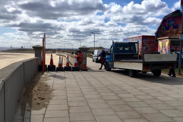 Seaton beach being cordoned off to protect nesting terns.