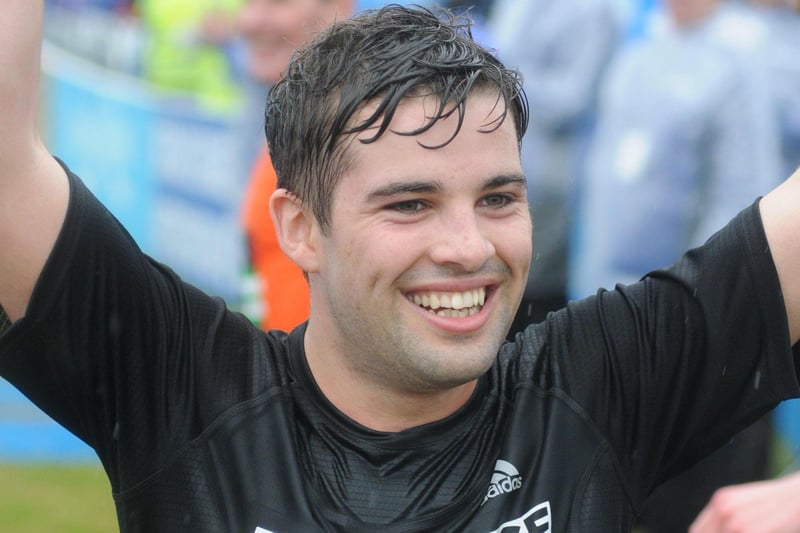 A jubilant Joe McElderry at the end of his 2012 Great North Run. Did you take part that year?