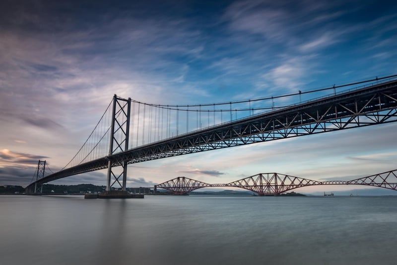 While the Queensferry Crossing is closed to pedestrians it is still possible to walk over the Forth Road Bridge and enjoy views of the new bridge on one side and the iconic Forth Bridge, voted Scotland's greatest man-made wonder, on the other.