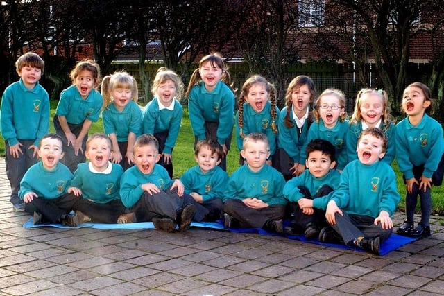 Happy times at Clavering Primary in 2004.