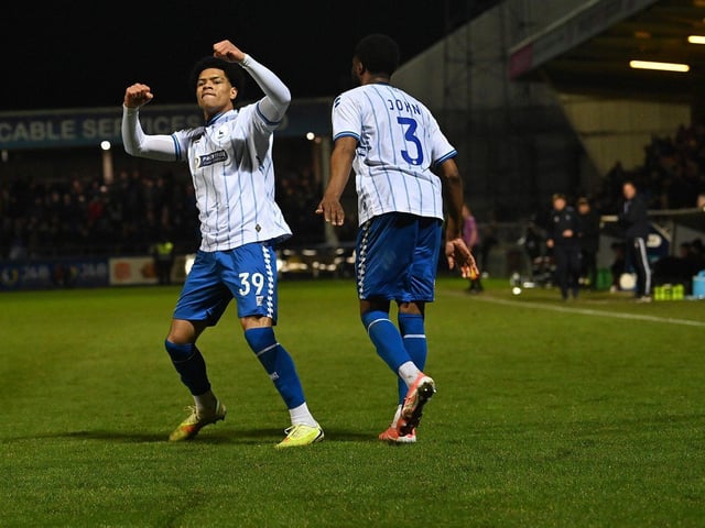 In dreamland after scoring on his debut with his first touch in professional football just 15 seconds after coming on. Took his goal well and was energetic throughout.