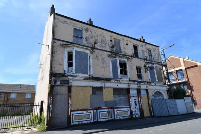 The former Market Hotel in Lynn Street which has also been demolished for the new housing scheme.