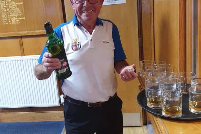 It was whiskey all round after Barry celebrated his latest hole in one.