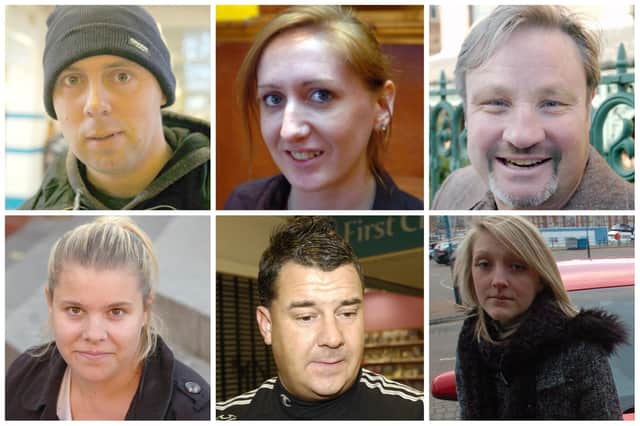 Some of the countless people interviewed by the Mail over the years for their opinions on topical issues.