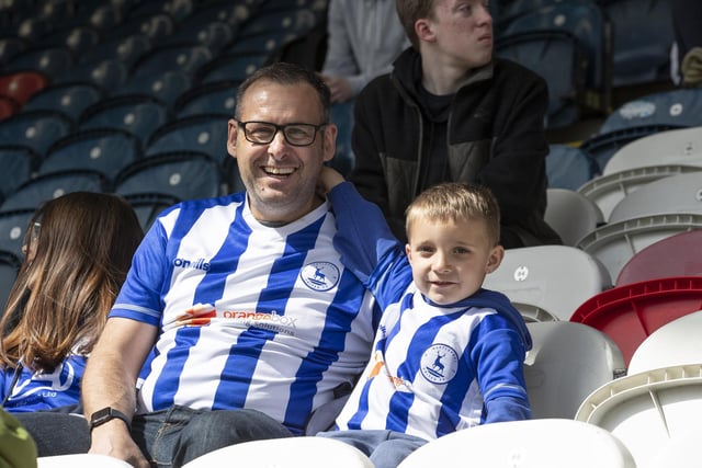 Hartlepool United fans show their support at the Crown Oil Arena ahead of the League two match with Rochdale. (Credit: Mike Morese | MI New)